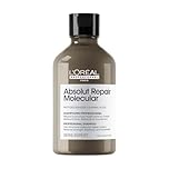 L’Oréal Professionnel Absolut Repair Molecular Sulphate Free Shampoo, For Extremely Damaged Hair, Molecular Peptides Bond Repair, Restore Strength & Elasticity, 300ml
