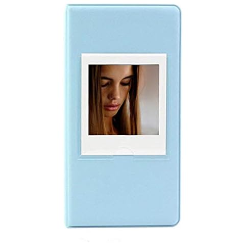 Epicgadget 64 Pockets Photo Album Book for Fujifilm Instax Square SQ40 SQ10 SQ6 SP3 Films (Blue) Cover