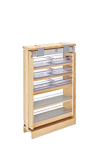 Rev-A-Shelf Wood Vanity Base Filler Pull Out Organizer for New Vanity Applications w/Soft Close