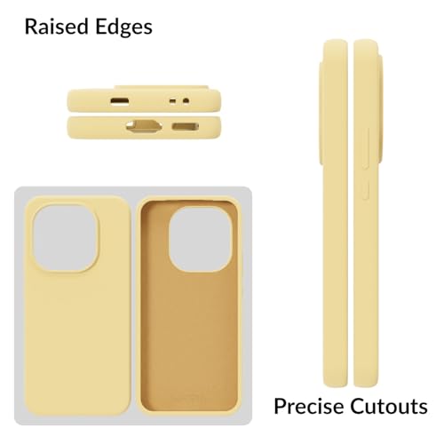 Image of SPRIG Compatible with IQOO 15 5G SilkTone Silicone Back Cover Drop Tested Shock Proof Mobile Case for Men, Women, Boys and Girls with Camera Protection (Light Yellow)