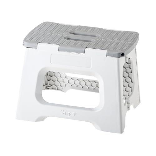 Vigar Compact Folding Stool 23 cm Grey
