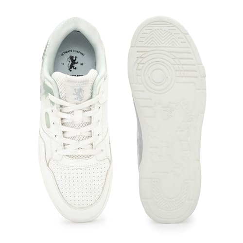 Image of Red Tape Women's Sneakers White Lilac Pu TPU Round Toe Lace-Up