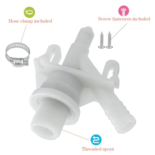 Image of 4 Pack 385311641 RV Toilet Water Valve Kit, Replacement Parts Fit for 300, 301, 310, 311, Camper Trailer