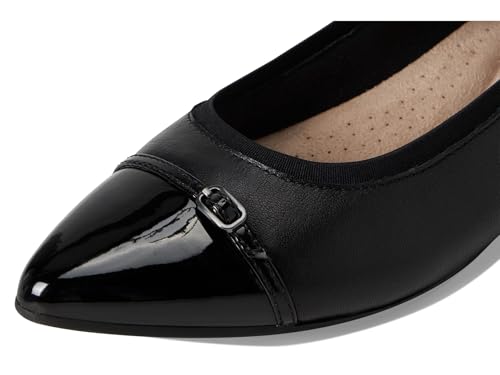 Clarks Women's Natalyn Dusk Pointed Toe Flats, Black Leather, 8.5 - image 6