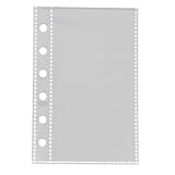 シール帳 透明 バインダー クリア シール手帳 透明シール帳 M5/A7/A6 はがせる シール バインダー カード収納 星柄タイプ プリクラ帳 小物整理 女の子 ギフト (A6リフィル-20枚)