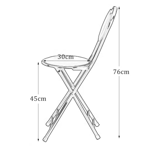 Chaise pliante portable robuste 150kg gain de place jaune - 4