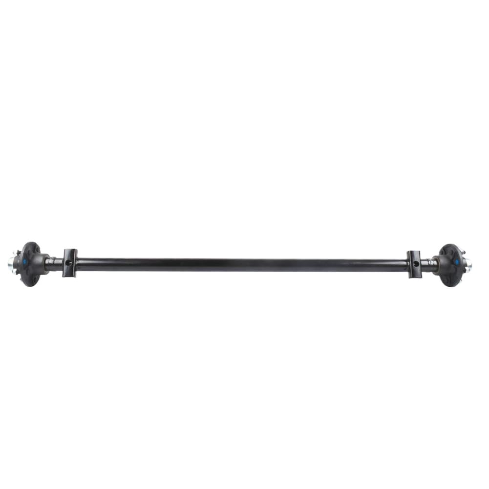 Reemplazo del Eje del Remolque 2000 Libras 60 Pulgadas Cara del Cubo 5 Cubos de lengüeta compatibles con Remolque 4x6 4x8 48 Pulgadas de Ancho