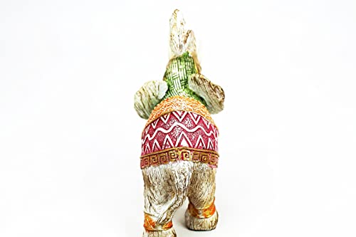 Image of AUGEN Polyresin Elephant Idol Statue Showpiece for Home Decor Decoration and Gifting (1 Piece,7145A1)-B