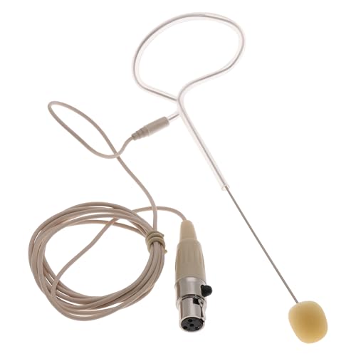 Micrófono XLR de 4 pines compatible con Shure conector TA4F color carne cable repuesto