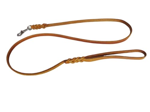 Hundeleine Schleppleine aus Fettleder 3m bis 10m, 6mm, Cognac, Jagd und Training, Mantrailing (3m) Hundeleine Schleppleine aus Fettleder 3m bis 10m, 6mm, Cognac, Jagd und Training, Mantrailing (3m)