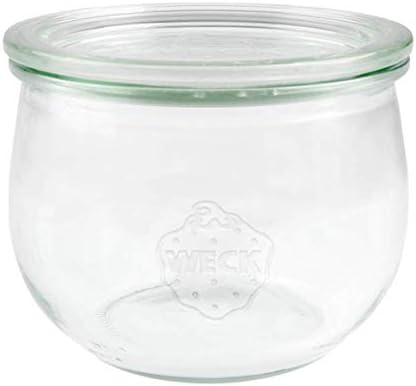 SET OF SIX 580ml Tulip Weck Jars. German Made Classic Design. Model 744