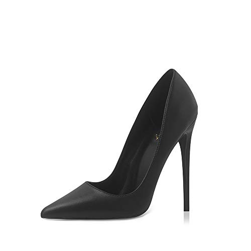 Kanten pumps dames klassieke stiletto's hoge hakken sexy met 12 cm hakhoogte glad leer maat 36-42 EU - Image 3