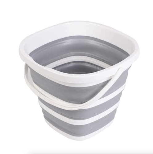 Image of A Unique Product Range 2020 Design Collapsible Foldable Silicone Circle Buckets For Fishing /Car Washing /All Other Home /Garden Activities (Random Color,10L)