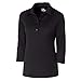 Cutter & Buck Women's Cb Drytec 3/4 Sleeve Chelan Polo, Solid Black, XXL