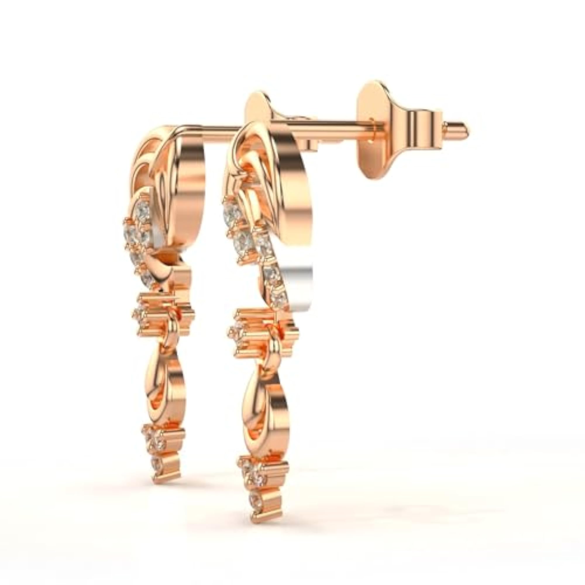 Women's Sterling Silver & Lab Grown Diamond 0.18cts Earrings