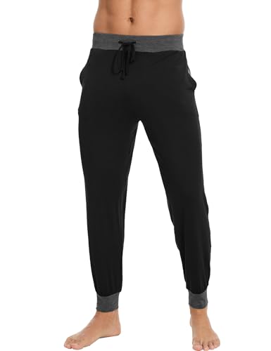 GYS Bamboo Viscose Men's Pajama Pants Soft Joggers PJ Bottoms with Pockets and Drawstring4