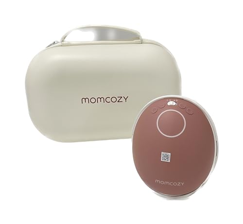 Image of Momcozy Breast Pump Hands Free Mobile Flow | M9, App Discreet Control with Personalized Multi-Modes & 15 Levels, Independent Breastmilk Storage, Wearable Breast Pump M9 24mm, 1 Pack Cozy Red