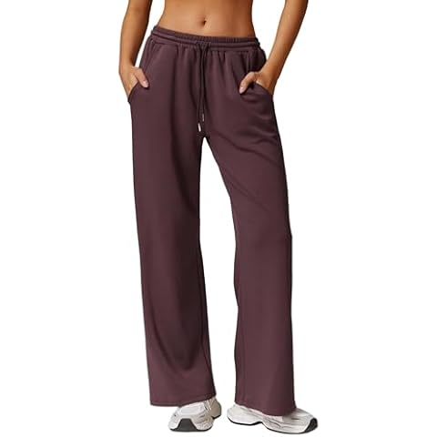 ABOCIW Women's High Waisted Wide Leg Sweatpants Cover