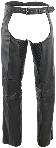 94440 River Road - Longhaul Leather Chaps Black - Large