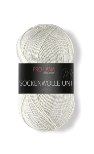 Pro Lana Sockenwolle Uni 4-fach 403 - silber