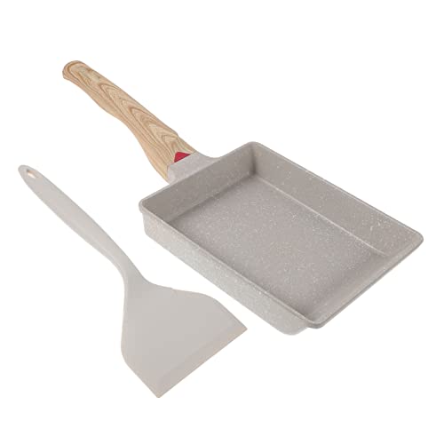 ULTECHNOVO Sartén Antiadherente Para Huevos y Bistec Práctica Aluminio Diseño De Ranuras