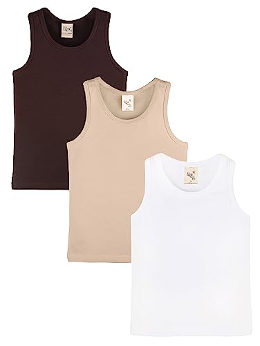 Lilax Girls' 3 Pack Racerback Tank Top Colorful Multipack - Main Image
