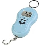 Colore: vari. TEMPO DI SALDI Bilancia Portatile Elettronica Professionale Con Gancio Pesca 40 Kg Per Valigia, Colori assortiti, 1 pezzo