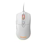 MOUSE GAMER PCYES MALUS WHITE GHOST - 12400 DPI - RGB - 6 BOTÕES - PMGMWG