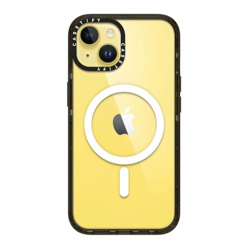 CASETiFY インパクト iPhone 14 ケース [MIL規格準拠 (4x MIL-STD-810G)/2.5mからの落下試験をクリア/MagSafe に対応] - グロッシー ブラック