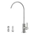 SevenGelok Drinking Water Faucet for Kitchen Sink SUS304 Stainless Steel Water Filter Faucet RO Reverse Osmosis Filtration Bar Sink Brushed Nickel, WF1-BN