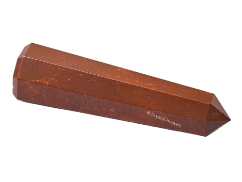 Image of Certified Red Jasper Crystal Tower Obelisk Point For Chakra, Healing And Balancing - Aaa Grade Original Certified Gemstone Agate For Reiki Meditation Yoga Spiritual (3-4 Inches)