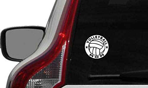 Volleyball Mom Circle Car Vinyl Sticker Decal Bumper Sticker for Auto Cars Trucks