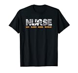 Infirmière mange-sommeil-H-E-R-O-Repeat T-Shirt