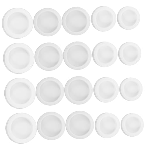 Angoily 50Pcs Silicone Piggy Bank Plugs Round Money Jar Stoppers for Coin Savings Box and Stylish Replacement Covers Various for Easy Access and Use