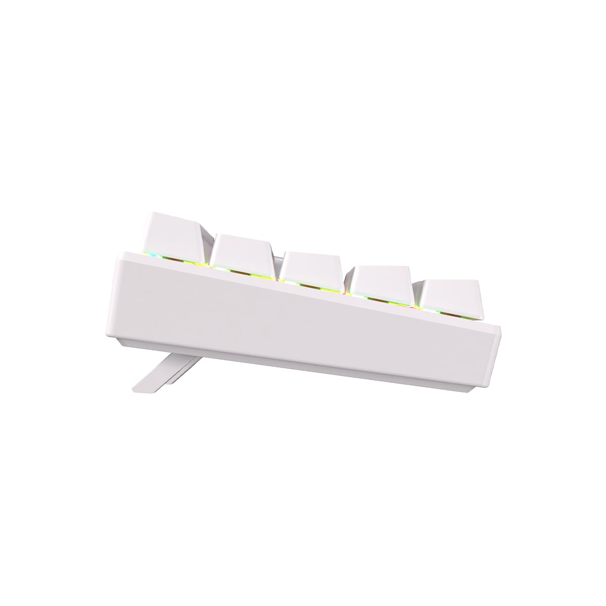 NEWSKILL Pyros V2 Teclado Gaming 60% RGB inalámbrico/Bluetooth/Cable Outemu Red Hotswap - Color Blanco