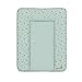 Geuther 5832 Matelas à langer Lilly, Matelas à langer pour étagère à langer Clarissa et autres (dimensions : 52 x 75 cm, avec bord surélevé et protection de la tête, lavable), Strarry Night Green