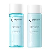 dプログラム バランス&アクネケア ローション と エマルジョン本体 とレフィル d program（dプログラム） 資生堂 バランス＆アクネケア エマルジョン