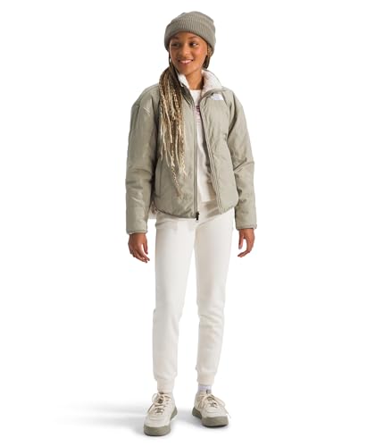 Image of THE NORTH FACE Girls Reversible Shasta Full Zip Jacket | Puffer Coat With Synthetic Insulation, Fleece Lined, Water Repellent