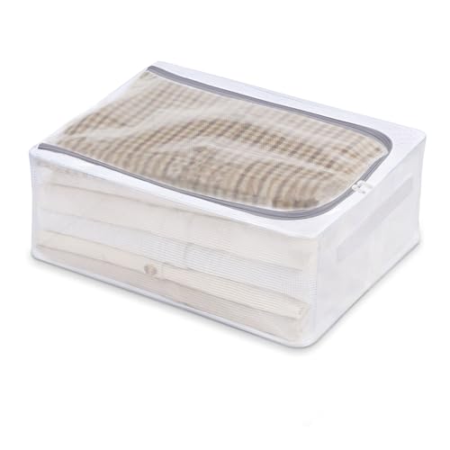 Donmnemb Foldable Under Bed Storage, Underbed Storage Bags Organizer Container, Under Bed Shoe Storage Organizer, Underbed Storage Container Bins (15.7 * 11.8 * 6.3inch)