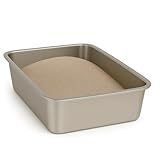 Arenero Gato Acero Inoxidable – Bandeja Higiénica para Gatos Antideslizante, Antiadherente e Inodora - 4 Tamaños - Caja Arenero Gato - Bandeja Sanitaria Fácil de Limpiar - Extra Grande