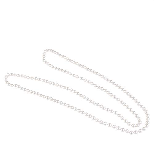 Preisvergleich Produktbild OULII Perlenkette Gefälschte Perlen Halskette Retro Perlen Halskette Kette für Mitbringsel Kostüm Halskette