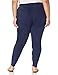 Amazon Essentials Women's Pull-On Mid Rise Stretchy Knit Jegging (Available in Plus Size), Navy, X-Large