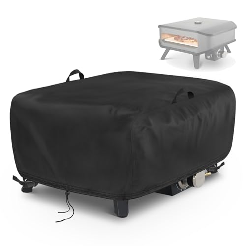 Fenghome Pizzaofen Abdeckung für Cozze 90349 13' Gas Pizza Ofen, Wasserdicht Staubdicht Pizzaofen Tragetasche 500D Oxford-Stoff Pizzaofen Tragetasche Pizzaofen Zubehör-Schwarz (55x55x28cm)