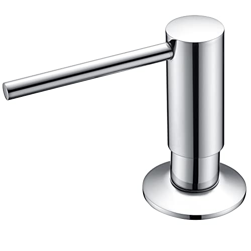 Soap Dispenser, Liquid Lotion Countertop Soap Dispenser，Dish Soap Dispenser For Kitchen, Brushed Nickel Hand Soap Dispenser Pump, Built In Kitchen Soap Dispenserwith 500Ml/17Oz Bottle #TOP1