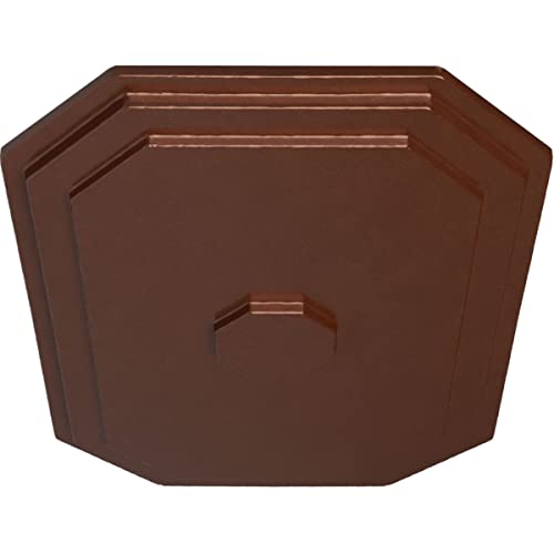Image of Ekena Millwork CM25FECPS 25-1 /4 inch x 17-1 /4 inch x 1-3 /4 inch Felix Ceiling Medallion, Copper Penny