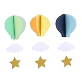 Décorations de montgolfières : à suspendre, ajoutez- à n'importe quel que vous souhaitez décorer, faciles et à utiliser, décorations de montgolfières pour shower