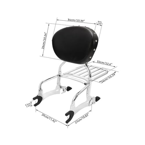 Accessoires Moto Support De Bagages Top Case Rack pour Indian Chieftain
