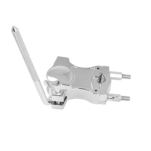 GOOHOCHY Alloy Drum Clamp Expansion Clip for Melodic Tom and Cowbell Durable Percussion Holder for Various Stands Easy to Install Scratch Resistant Design for Music Instruments