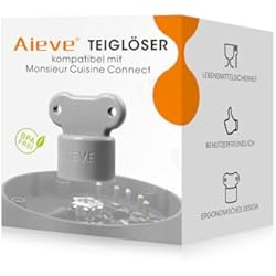 Procesador De Alimentos Monsieur Cuisine Smart AIEVE Cortador de masa compatible con Monsieur Cuisine Connect MCC y Monsieur Cuisine Smart Accesorio para robot de cocina, ayuda giratoria para facilitar la extracción de la masa del recipiente de