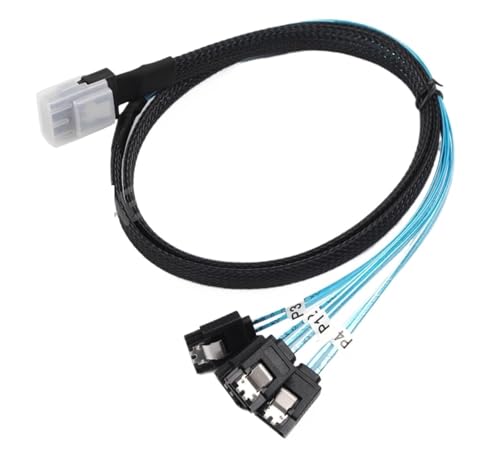 Cable Mini-SAS SFF-8087 a 4 SATA 50cm miniatura 2